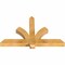 Ekena Millwork Redmond Rough Sawn Timber Gable Bracket, Western Red Cedar, 48"W x 30"H x 4"D x 4"F, 15/12 Pitch GBW048X30X0404RED00RWR - alternate 5